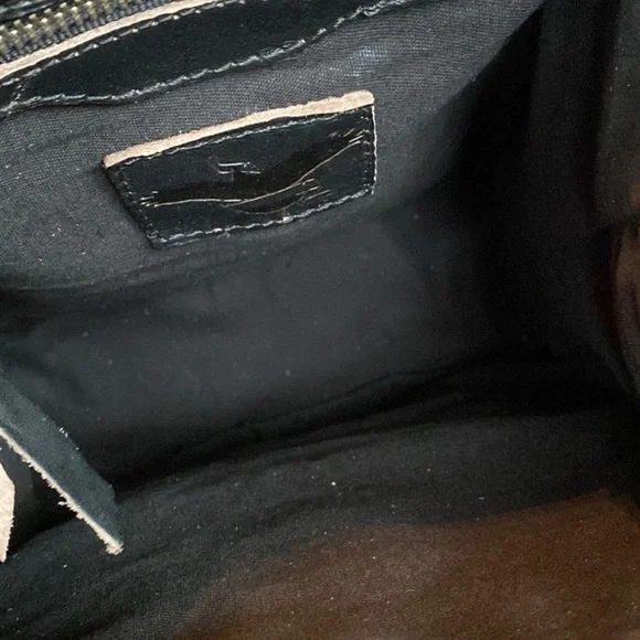 FREEBIRD BY STEVEN Brett Red Crocodile Backpack Leather Bag - Picture 6 of 7